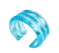 HIIXHC Jelly Resin Cuff Bangle Bracelets for Women Wide Acrylic Bangle Bracelet Irregular Geometric Plastic Wristbands Jewelry for Women Beach Essentials for Vacation, 7", Resin, no gemstone
