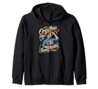 Hija De Inmigrantes Proud Anti Racism Daughter Of Immigrants Zip Hoodie