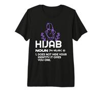 Hijab Does Not Hide Your Identity - Inspiring Muslim Women Premium T-Shirt