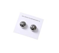 Hijab Magnets 2pair Plain Flower Alloy Magnet Hijab Scarf Brooches Pins For Woman Decorated Accessories Ladies Casual(01)