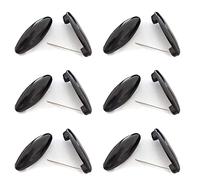 Hijab Scarf Safety Clip Hijab Fashion Pins Snag Free Black Broach 3.5cm