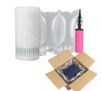 Hijelyn Air Pillows for Shipping, Inflatable Air Bags with Pump, 4.72"x7.87", 200 Count, Transparent, Nylon