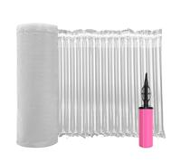 Hijelyn Large Bubble Cushioning Wrap for Packing 12"x164'，Inflatable Air Pillows for Shipping & Moving Heavy Duty Bottle Travel Protector Bags Space Saving Box Filler Shipping Supplies with Pump, 55um