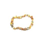 Hijet Bumblebee Jasper Chips Chakra Bracelet Strech Balancing Bracelet For Healing For Medication Vastu Harmony Energy, 7"8 Long, Stone, Agate