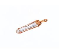 Hijet Crystal Copper Coil Winding Raw Gemstone Spiral Pendant Approx. 20-30 Grams. Approx .2-2.5 Inch Long Wealth Stress Relief.
