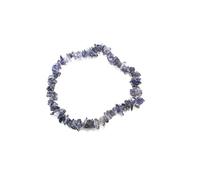 HiJet Iolite Chakra Chips Bracelet Chakra Stretch Balancing Positive Energy Aura Gift Metaphysical Peace Divine Spiritual Love Harmony Luck