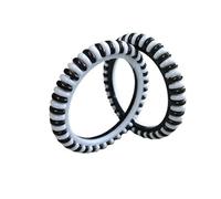 Hijet Plastic White And Black Round Chip Bangles Bracelet EvilEye Protection For New Born Traditional Bangles For (Unisex) New Born.(0 To 2 Year Old)