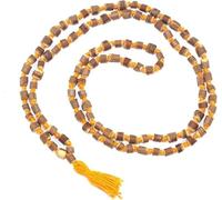 Hijet Pure Tulsi Wooden Mala 108+1 Beads with Tassel | Original Holy Basil Japa Mala for Meditation, Yoga, Pooja & Spiritual Healing | Unisex Sacred Prayer Necklace