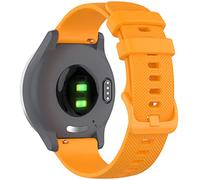 Hijiawee Compatible with Fossil Sport 41mm Straps, 18mm Quick Release Silicone Replacement Band for Fossil Gen 4 Venture HR/Fossil Q Venture Gen 3 Accessories (Yellow)