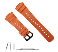 Hijiawee Replacement Band for Casio G-Shock GA-110/120/300/700 GD-100/120/350 DW-5600/5900/6900 GW-M5610 Watch Bracelet Silicone Strap for Gshock (Orange)