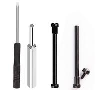 HIJIAWEE Tool Fit for Amazfit T-Rex 3 A2322 Watch 48mm Screw Rod, Metal Link Bar Replacement Screws with Screwdrivers Removal Kit for T-Rex3 Accessory (Black)