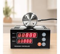 HiJiuAn 1kg-2000kg Micro-column Load Cell, With 5-digit Display Indicator, Peak Hold Dual Relay Alarm, Real-time Pressure Reading + Peak Value Displayed, For Weighing Diy Force 10KG