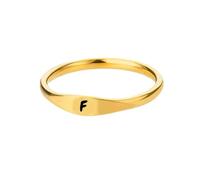 HIJONES Gold Initial Rings for Women Men Stackable A-Z Alphabet Initial Letter Dainty Ring Jewelry F Size P 1/2
