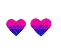 HIJONES LGBT Heart Pride Earrings for Women Men Rainbow Stud Earrings Transgender Nonbinary Pansexual Bisexual Earrings Jewelry Bisexual