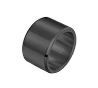 HIJONES Mens Stainless Steel 15mm Wide Plain Statement Wedding Band Big Ring Matte Brushed Finish Hip Hop Black Size S