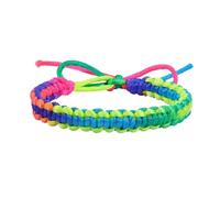 HIJONES Rainbow Braided Bracelet for Women Men Adjustable Lightweight Stackable Bracelet Chain Jewelry Style 1