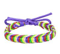 HIJONES Unisex Rainbow Braided LGBT Pride Bracelet Stylish Colorful Handmade Rope LGBTQ Friendship Bracelets Style 10