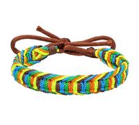 HIJONES Unisex Rainbow Braided LGBT Pride Bracelet Stylish Colorful Handmade Rope LGBTQ Friendship Bracelets Style 5