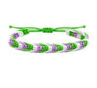 HIJONES Women Men's Rainbow Braided Bracelet Lightweight Stackable Bracelet Chain Jewelry Style 4