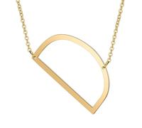 HIJONES Womens Mens Stainless Steel Hip Hop Initial 26 Letter A to Z Pendant Necklaces Big Alphabet Personalized Charm Chain Necklace Gold D
