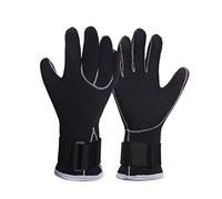 HIJYMNZPQ 1Pair 3mm Neoprene Black Patchwork Diving Gloves Warmth Swimming Gloves For Couples Snorkeling Spearfishing Hunting Diving Parts warm and comfortable(L)