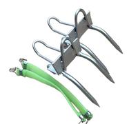HIJYMNZPQ Cat's Claw Tree-climbing Foot Zipper Non-slip On The Tree Artifacts Special Iron Shoes Picking Betel Nut Pine Nuts Coconut Tools comfortable fit(4 claws Climber+Leather Strap)