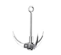 HIJYMNZPQ Outdoor Wilderness Survival Carabiner Stainless Steel Grappling Folding Paws Hook Ice Rock Mountain Climbing Gear comfortable fit