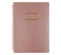 HIJYOO 2027 Diary, Diary 2027 A5 Week to view, Week On 2 Pages, Pink | Jan. 2027 to Dec. 2027 , Weekly & Monthly Planner with Tabs, Soft PU Cover Journal for Work School Personal Planning, 14*21cm