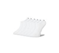 hikaft Sneaker Socks- Cotton Ankle Socks Women and Men- Breathable & Odour-free No Show Multipack Unisex (Pack of 6) (UK, Numeric, 6, 8, Regular, Regular, White)