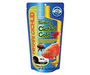 Hikari 12-Ounce Sinking Cichlid Gold Pellets for Pets, Mini