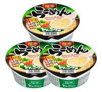 HIKARI Japan Menraku Tonkotsu Pork Bone Broth Ramen Bowl Noodles 82.3g (Pack of 3)