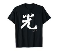 Hikari Light Kanji Japanese Calligraphy Zen Buddhism Healing T-Shirt