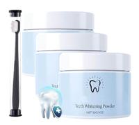Hikari Teeth Whitening Powder, Hikari Whitening Powder, Tooth Whitener Stains Remover, Gentle Stain Removal Powder for Coffee, Tea & Wine Stains, Daily Oral Care Kit for Men & Women (3)