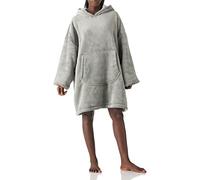 HIKARO Oversized Blanket Hoodie, Extra Thick & Warm Sherpa Fleece Wearable Blanket Hoodie with Pocket for Girl Women Gift for Winter(Grey)