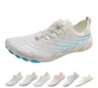 Hike Barefoot Footwear, Hike Barefoot Shoes, Hike Shoes Women, Hike Barefoot Footwear Water Shoes for Women Men (White Blue,5)
