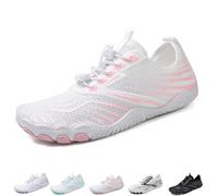 Hike Barefoot Shoes Women Men, Non Slip Wide Toe Minimalist Footwear, Waterproof Aqua Beach Hiking Water Sneakers (Pink, Adult, Women, 5, Numeric, UK Footwear Size System, Medium)