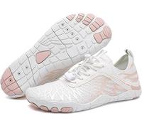 Hike Barefoot Shoes Womens Mens Walking Running Gym Trainers Wide Fit Non-Slip Lightweight Outdoor Swim Surf Water Shoes White