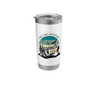 Hike Camp Adventure Yosemite National Park Camping Hiking Stainless Steel Insulated Tumbler