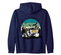 Hike Camp Adventure Yosemite National Park Camping Hiking Zip Hoodie
