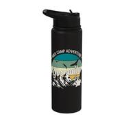 Hike Camp Adventure Yosemite National Park Hiking Camping Stainless Steel Insulated Water Bottle