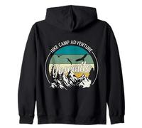Hike Camp Adventure Yosemite National Park Hiking Camping Zip Hoodie
