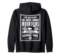 Hike Camp Explore The Great Smoky Mountains Est 1934 Zip Hoodie