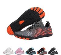 Hike Footwear Barefoot Womens, Lorax Pro Barefoot Shoes, Wide Toe Box Breathable & Non-Slip Barefoot Outdoor Shoes (Color : Orange, Size : 7/7.5)
