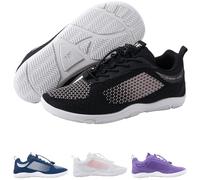 Hike Footwear - HF Cloud - Ergonomic & Supportive Barefoot Shoes (Unisex) (Black, UK Footwear Size System, Adult, Women, Numeric, Wide, 7)