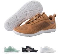 Hike Footwear - HF Cloud - Ergonomic & Supportive Barefoot Shoes (Unisex) (Brown, UK Footwear Size System, Adult, Women, Numeric, Wide, 4)