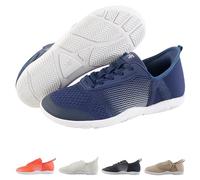 Hike Footwear HF Stride - Hands-Off & Ergonomic Barefoot Shoes, Thin Sole & Ultra-Light, Effortless Wear Unisex, Blue, 9-9.5 Wide Women/7-7.5 Wide Men