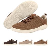 Hike Footwear Ridge Plus Barefoot Hiking Trail Shoes, Low-Cut, Zero Drop, Earth Brown, 12-12.5 Wide Women/10-10.5 Wide Men