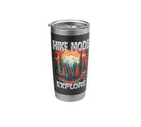 Hike Mode Explore Mountain Sunset Nature Hiking Adventure Stainless Steel Insulated Tumbler