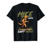 Hike More Sniff More Funny Dog Hiker Golden Retriever T-Shirt