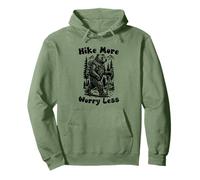 Hike More Worry Less Funny Cub Scouts BSA Hiking Bear Pullover Hoodie